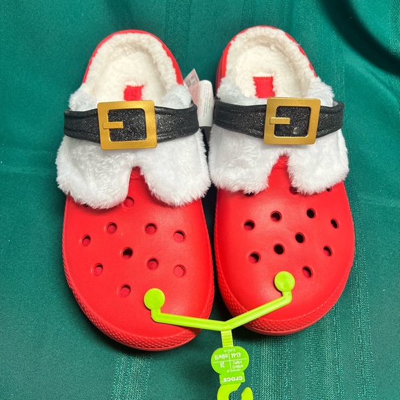 Crocs Santa fleece lined Christmas/Holiday - Picture 2 of 10